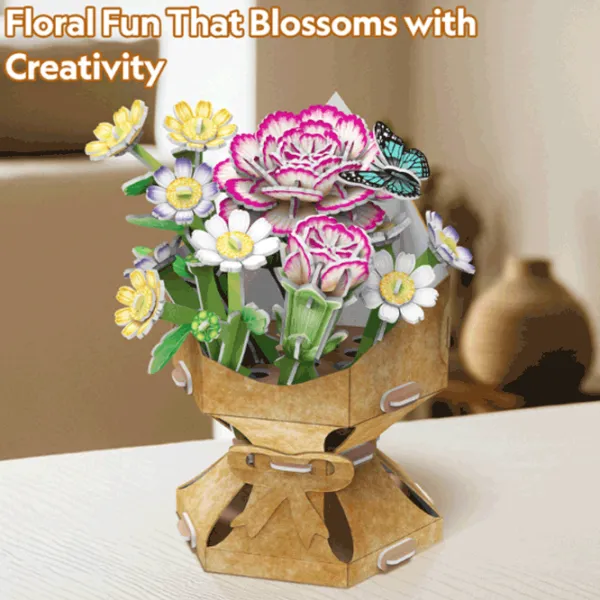 Puzzle CubicFun Flower Bouquet 8+/ Количество деталей: 134 photo 6