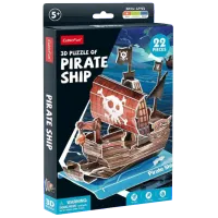 Puzzle CubicFun Pirate Ship 5+/ Numărul de piese: 22