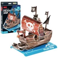 Puzzle CubicFun Pirate Ship 5+/ Numărul de piese: 22 photo 2