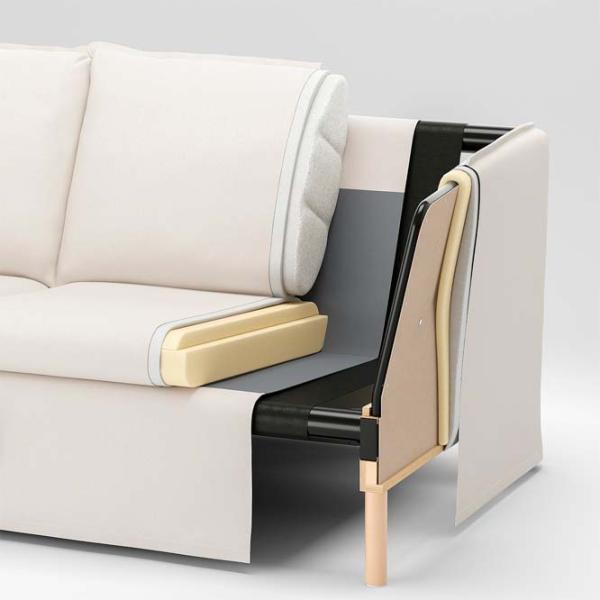 Canapea Ikea Backsalen (5483758) Polipropilenă / White photo 5 Canapea Ikea Backsalen (5483758) Polipropilenă / White photo 5