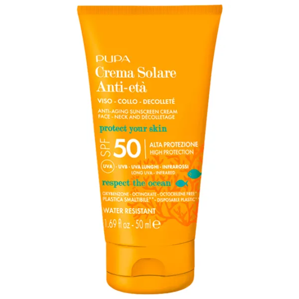 Солнцезащитный крем Pupa Anti-Aging Sunscreen Cream Оранжевый / 0.05л photo 1