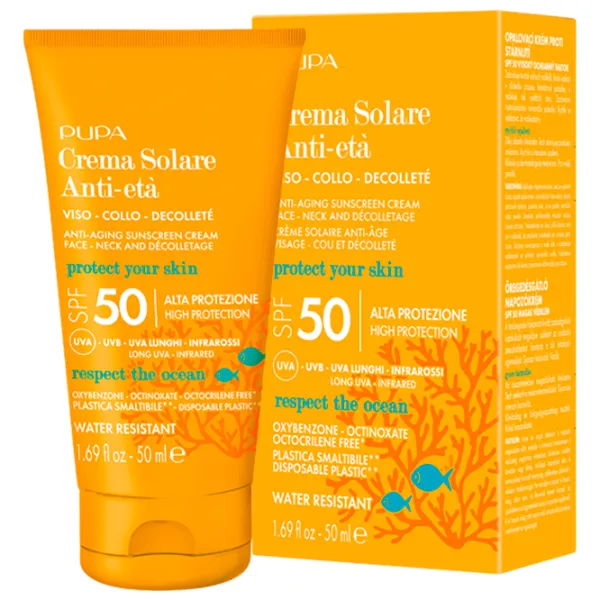 Солнцезащитный крем Pupa Anti-Aging Sunscreen Cream Оранжевый / 0.05л photo 2