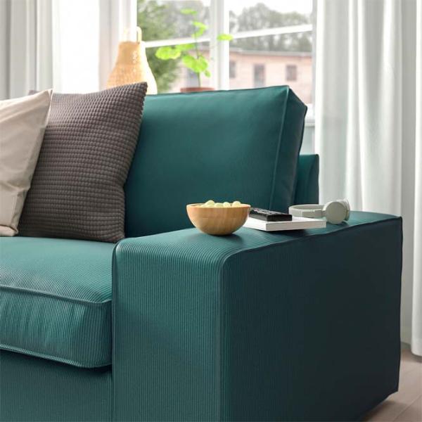 Диван Ikea Kivik (5483767) Полиэстер / Серо-Бирюзовый photo 3
