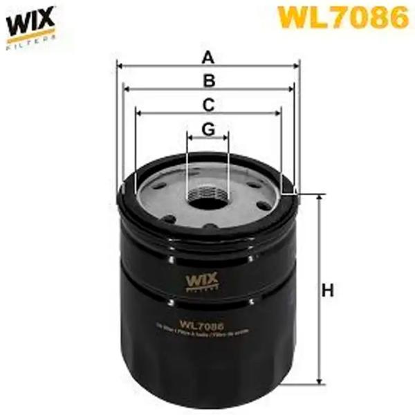 Масляный фильтр Wix Filters WL7086-12 WL7086-12 photo 2 Масляный фильтр Wix Filters WL7086-12 WL7086-12 photo 2
