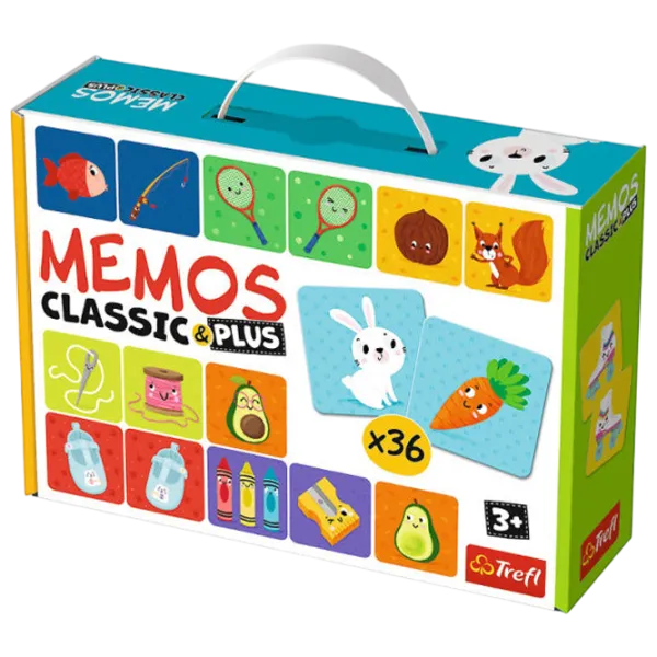 Настольная игра Trefl Memos Classic & Plus 3+/ Логическая игра photo 1