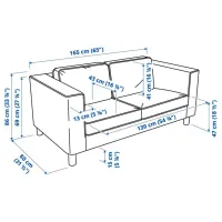 Диван Ikea Parup (5382334) Полиэстер / Тёмно-серый photo 6