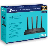 Wi-Fi Роутер TP-Link Archer AX17 300 Мбит/с / 1201 Мбит/с / Черный photo 3