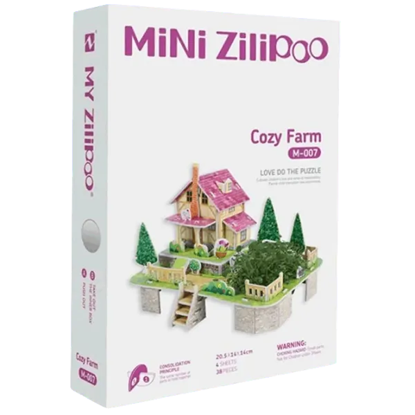 Puzzle Zilipoo Cozy Farm 3+/ Numărul de piese: 38 photo 1