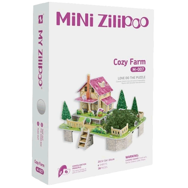 Puzzle Zilipoo Cozy Farm 3+/ Numărul de piese: 38 photo 1