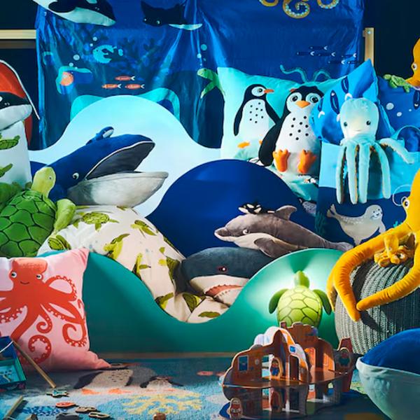 Мягкая игрушка Ikea Animals Blavingad  3+ / Аквамариновый photo 7