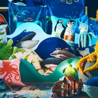 Jucărie moale Ikea Animals Blavingad 3+ / Turquoise photo 7