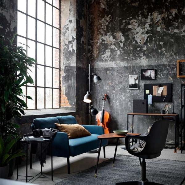 Canapea Ikea Glostad (5340104) Poliester / Blue photo 3