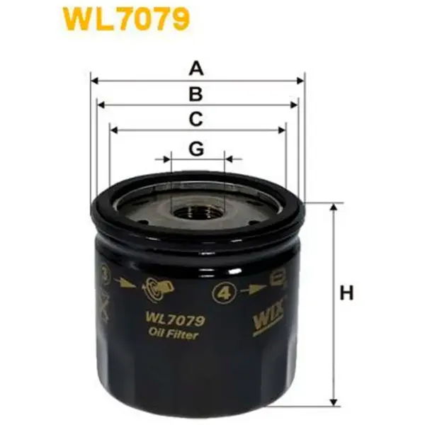 Масляный фильтр Wix Filters WL7079 WX-WL7079 photo 2