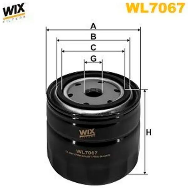 Filtru de ulei Wix Filters WL7067 WX-WL7067 photo 2 Filtru de ulei Wix Filters WL7067 WX-WL7067 photo 2