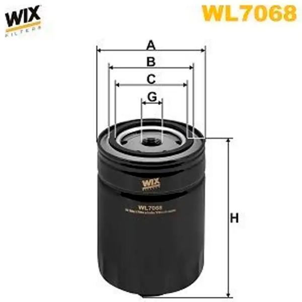 Масляный фильтр Wix Filters WL7068 WX-WL7068 photo 2 Масляный фильтр Wix Filters WL7068 WX-WL7068 photo 2