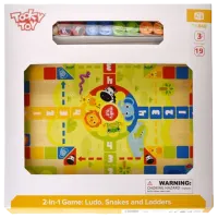 Настольная игра Tooky Toy 2 in 1 Ludo Snakes 3+/ Людо 