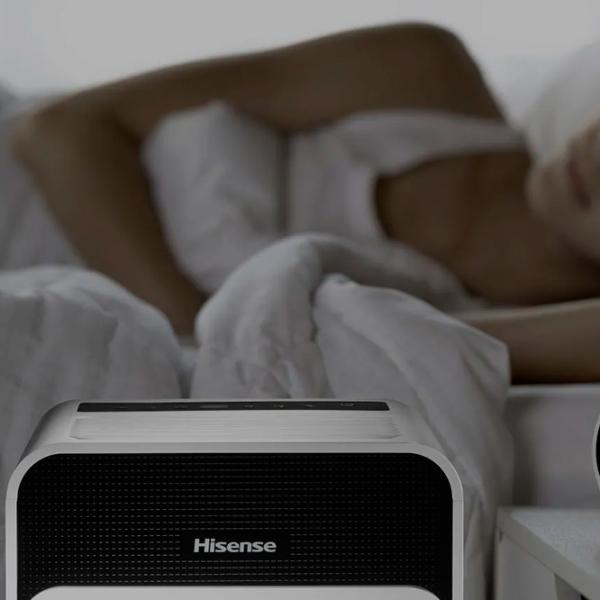 Uscător de aer Hisense D16CW Pe podea / White photo 10