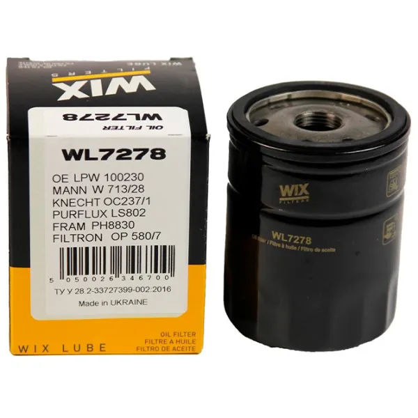 Filtru de ulei Wix Filters WL7278 WX-WL7278 photo 3