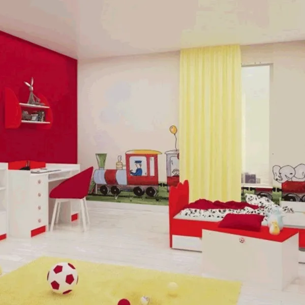 Set de mobilă pentru copii Happy Babies Mix 39 White Red / unisex photo 1