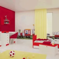 Детский мебельный набор Happy Babies Mix 39 White Red / унисекс