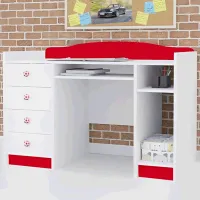 Детский мебельный набор Happy Babies Mix 39 White Red / унисекс photo 6