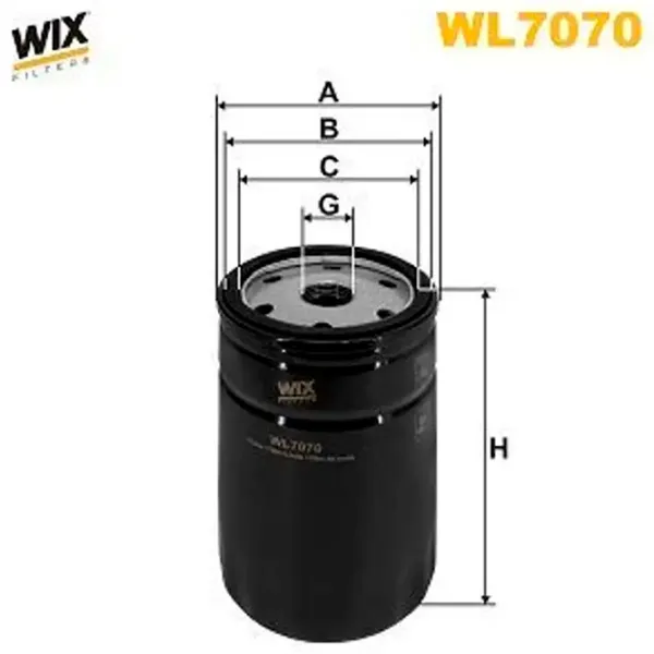 Масляный фильтр Wix Filters WL7070-12 WX-WL7070-12 photo 3 Масляный фильтр Wix Filters WL7070-12 WX-WL7070-12 photo 3