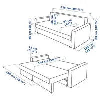 Canapea Ikea Friheten (5310895) Poliester / Dark Gray photo 6