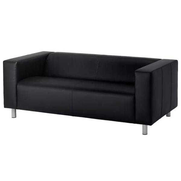 Canapea Ikea Klippan (5285977) Piele artificială / Black photo 1