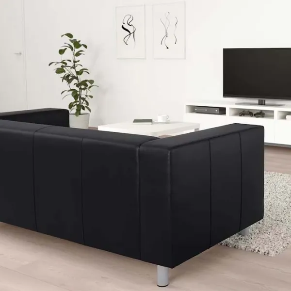 Canapea Ikea Klippan (5285977) Piele artificială / Black photo 2