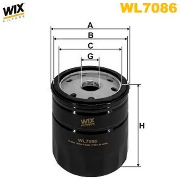 Масляный фильтр Wix Filters WL7086 WX-WL7086 photo 2