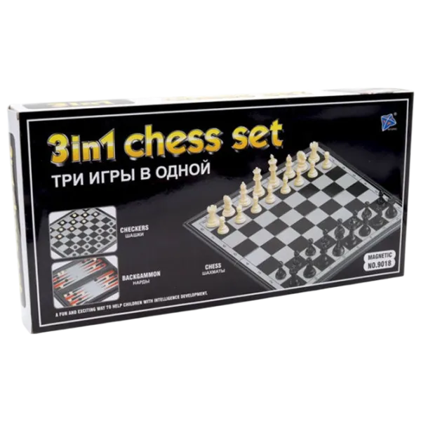 Joc de masă New World 3in1 Chess Set 5+/ Narde photo 1