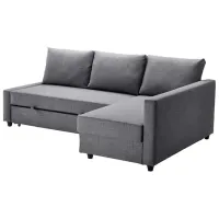 Canapea de colț Ikea Friheten (5396195) Stofă / Dark Gray