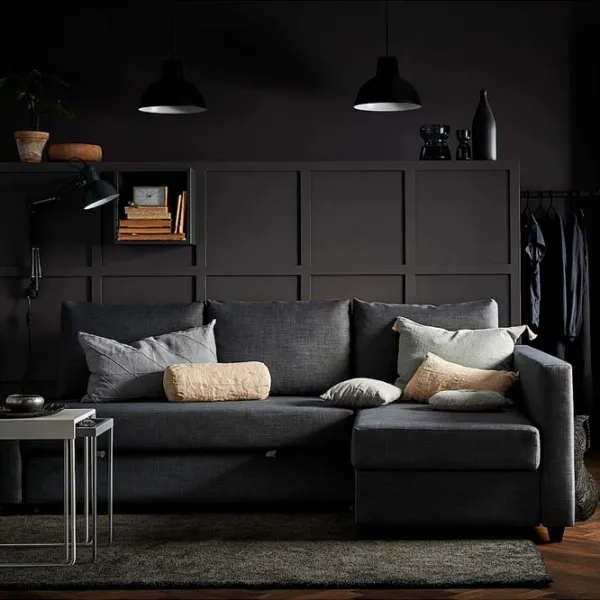 Canapea de colț Ikea Friheten (5396195) Stofă / Dark Gray photo 2
