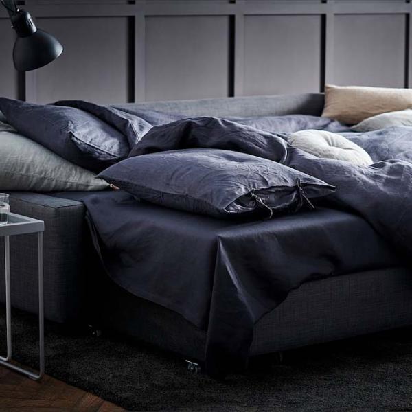 Canapea de colț Ikea Friheten (5396195) Stofă / Dark Gray photo 5