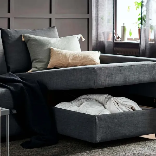 Canapea de colț Ikea Friheten/Klagshamn (5527871) Stofă / Dark Gray photo 2