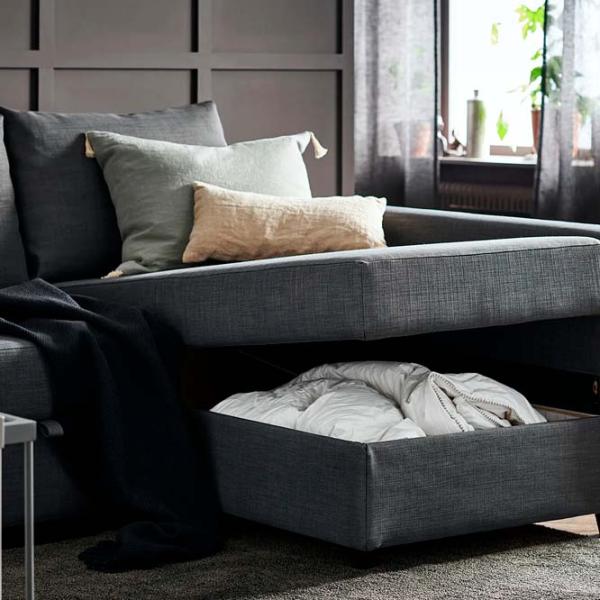 Canapea de colț Ikea Friheten/Klagshamn (5527871) Stofă / Dark Gray photo 2