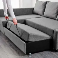 Canapea de colț Ikea Friheten/Klagshamn (5527871) Stofă / Dark Gray photo 3