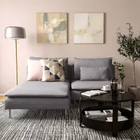 Canapea Ikea Soderhamn (5483800) Stofă / Gray photo 3