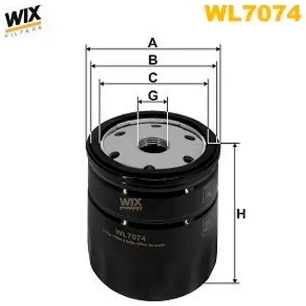Масляный фильтр Wix Filters WL7074 WX-WL7074 photo 2