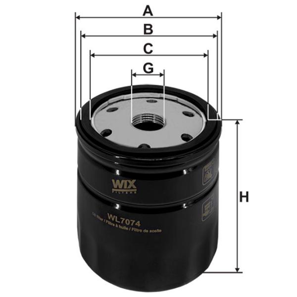 Filtru de ulei Wix Filters WL7074-12 WX-WL7074-12 photo 2 Filtru de ulei Wix Filters WL7074-12 WX-WL7074-12 photo 2