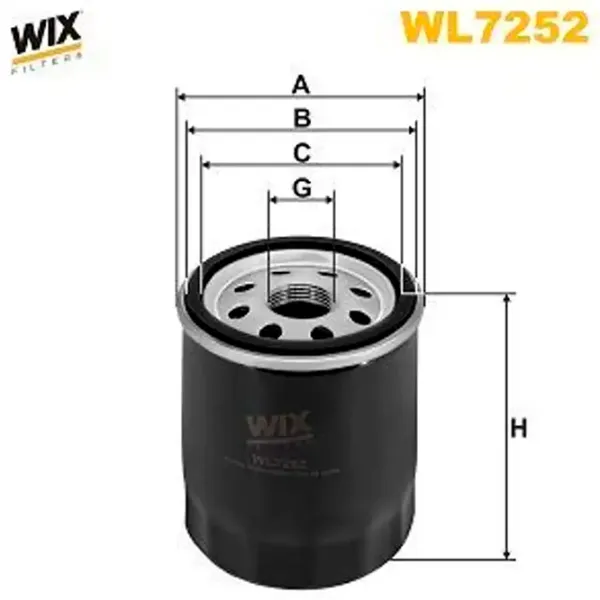 Filtru de ulei Wix Filters WL7252 WX-WL7252 photo 3