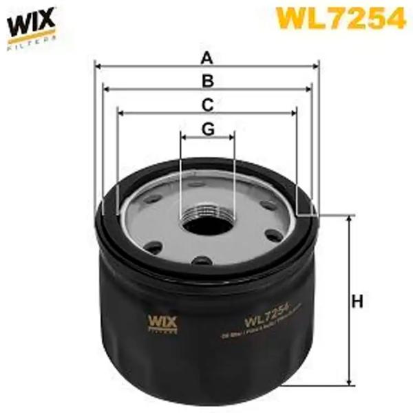 Filtru de ulei Wix Filters WL7254 WX-WL7254 photo 2