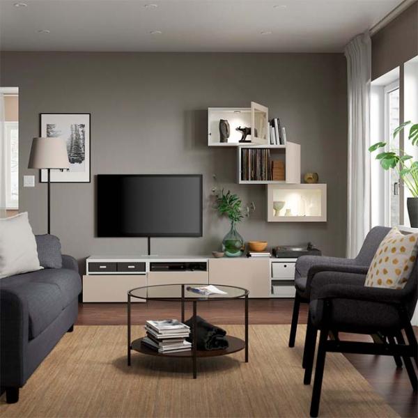 Living Ikea Besta Non-modulară / White photo 2