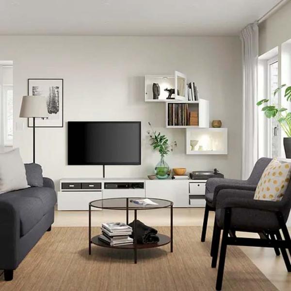 Living Ikea Besta Non-modulară / White photo 2
