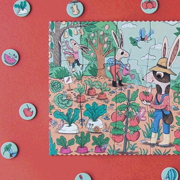 Puzzle Londji Rabbit's Garden 3+/ Numărul de piese: 24 photo 8 Puzzle Londji Rabbit's Garden 3+/ Numărul de piese: 24 photo 8