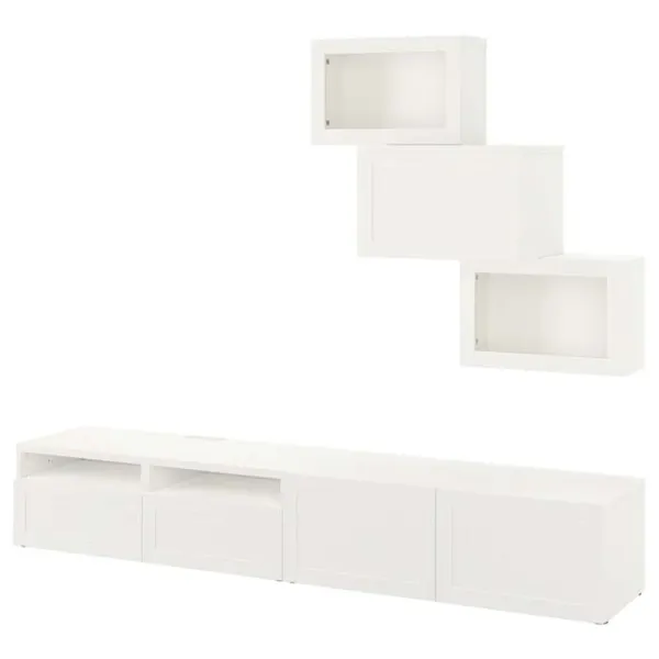 Гостиная Ikea Besta Немодульная / White photo 1