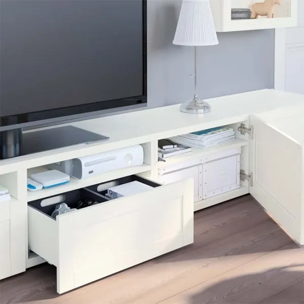 Гостиная Ikea Besta Немодульная / White photo 5