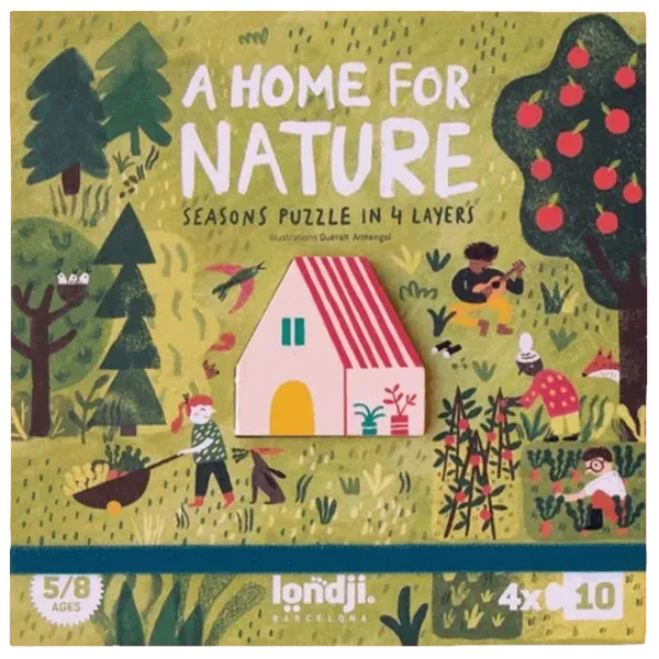 Puzzle Londji A home for nature 5+/ Numărul de piese: 40 photo 1 Puzzle Londji A home for nature 5+/ Numărul de piese: 40 photo 1