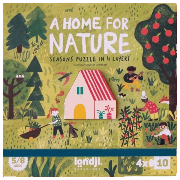 Puzzle Londji A home for nature 5+/ Numărul de piese: 40 photo 1 Puzzle Londji A home for nature 5+/ Numărul de piese: 40 photo 1