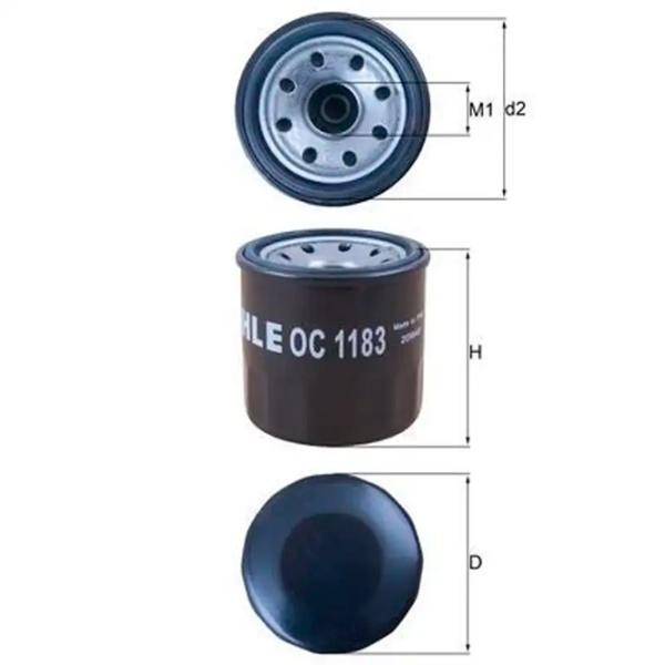 Filtru de ulei Mahle OC 1183 MHL-OC 1183 photo 2